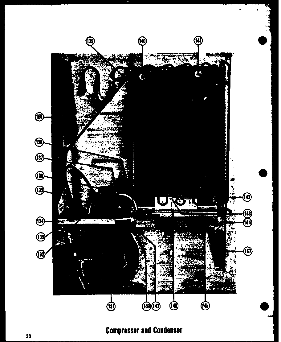 Amana SRI19E compressor and condenser diagram