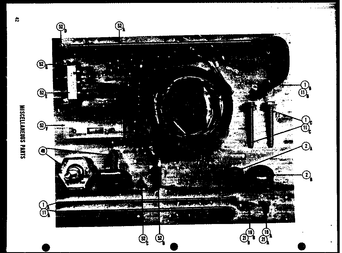 Amana SRI19E miscellaneous parts (i) diagram