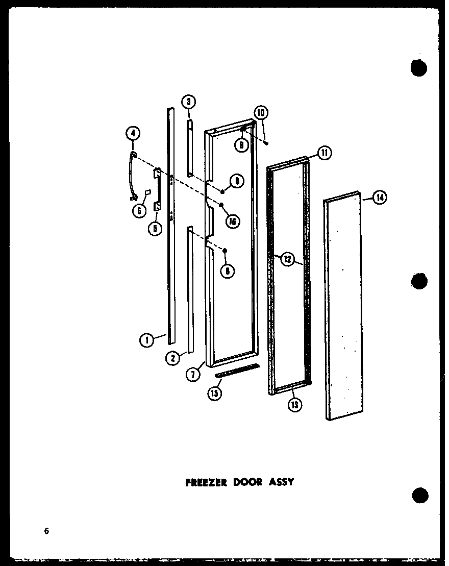 Amana SP19C-A-P73900-2WA freezer door insulation assy diagram
