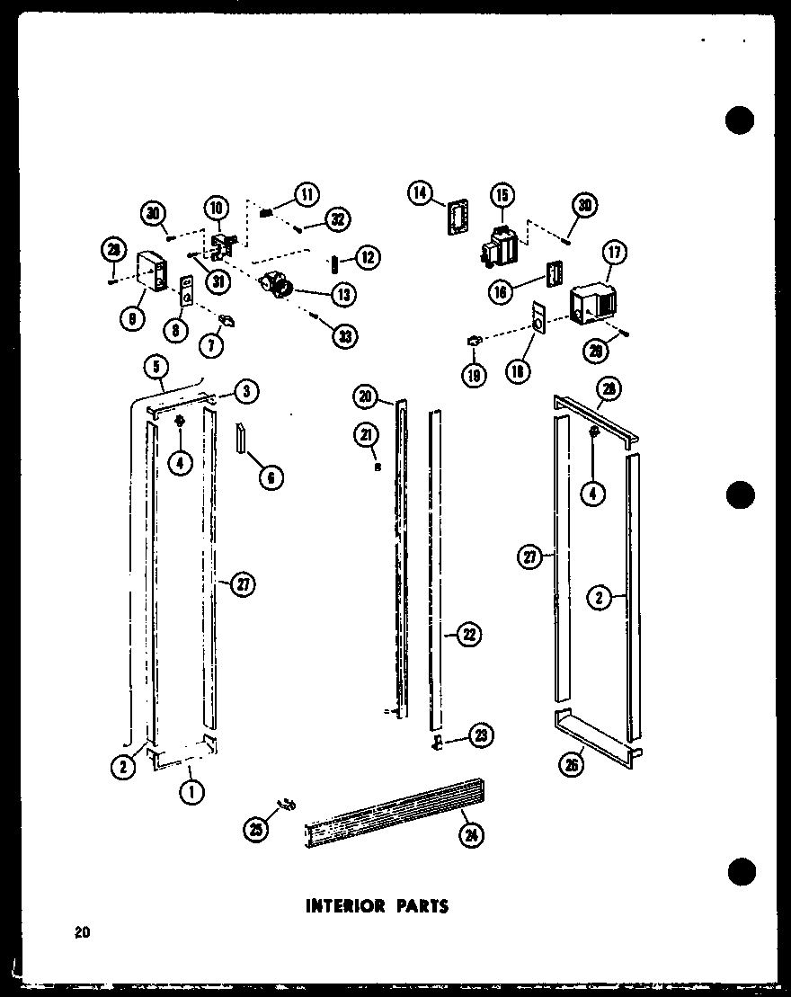 Amana SP19C-A-P73900-2WA interior parts diagram