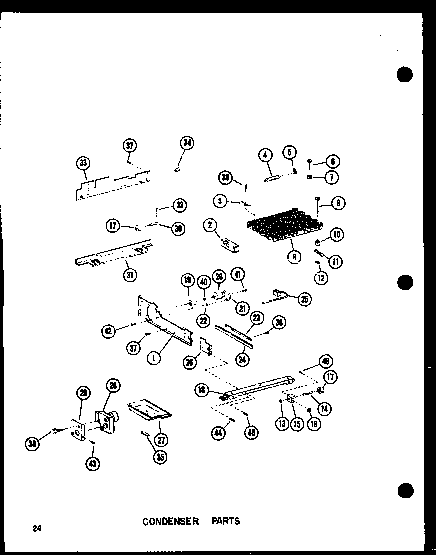 Amana SP19D-P73900-12W condenser parts diagram
