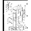 Amana SLD25J-P1116501W freezer door (sld25j/p1116501w) (sld25j/p1116502w) diagram