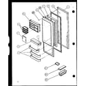 Amana SLD25J-P1116501W refrigerator door (sld25j/p1116501w) (sld25j/p1116502w) diagram