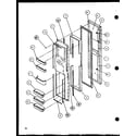 Amana SLD25J-P1116501W freezer door (sld25jb/p1116503w) (sld25jb/p1116504w) diagram