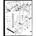 Amana SLD25J-P1116501W refrigerator/freezer controls and cabinet part (sld25jp/p1116505w) (sld25jp/p1116506w) diagram