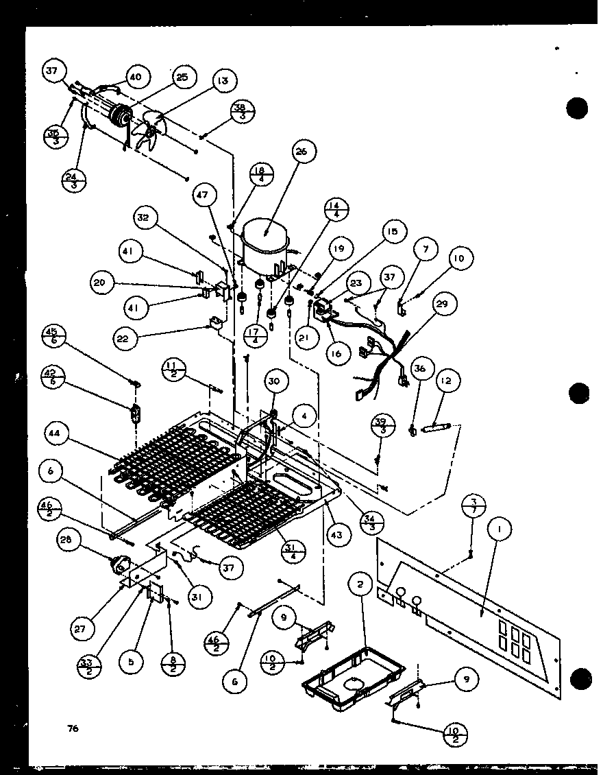 Amana SLD25JB-P1116503W machine compartment (sld25jp/p1116505w) (sld25jp/p1116506w) diagram
