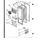 Amana SLD25J-P1116501W refrigerator door (sld22jb/p1116105w) (sld22jb/p1116106w) diagram
