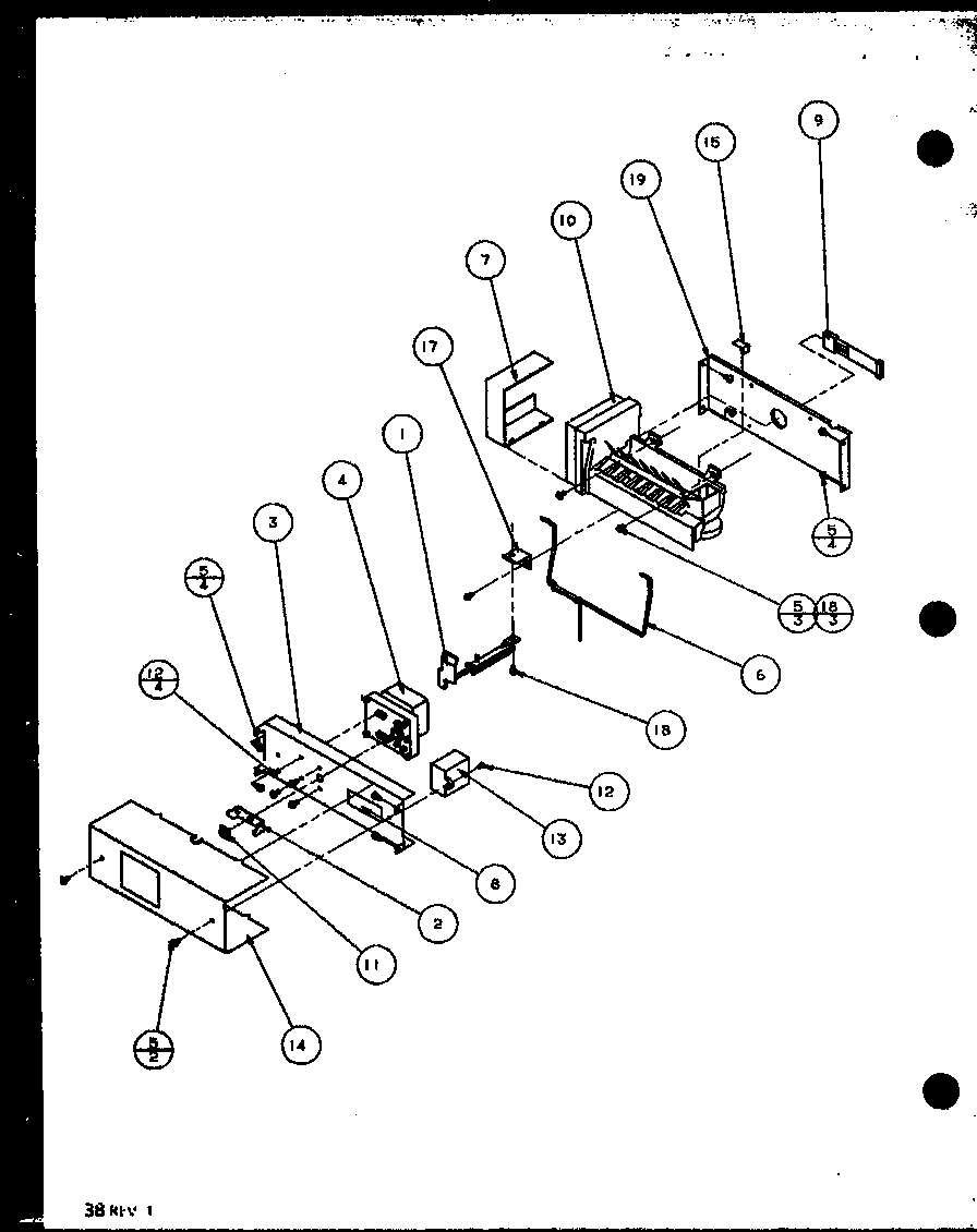 Amana SZD25M2W-P115104WW ice maker diagram