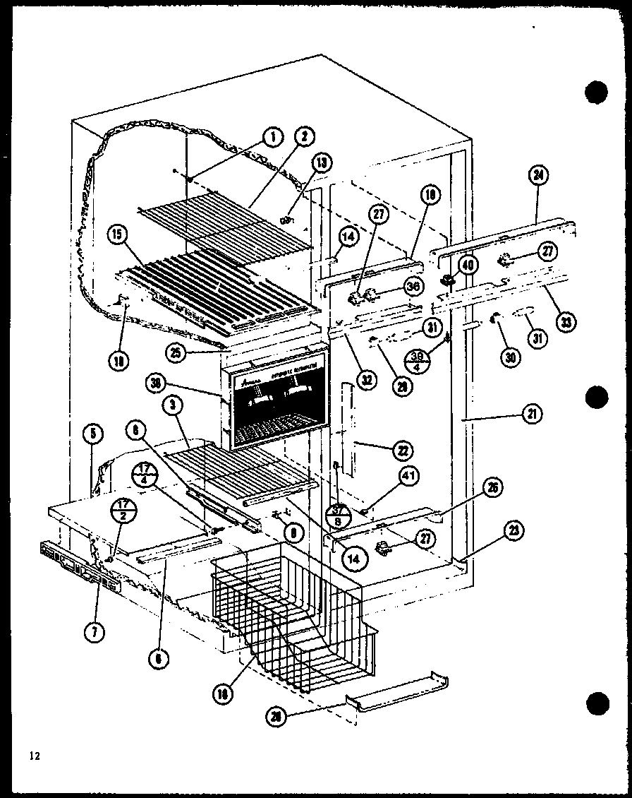 Amana 1999IW-P7731403W freezer accessory diagram