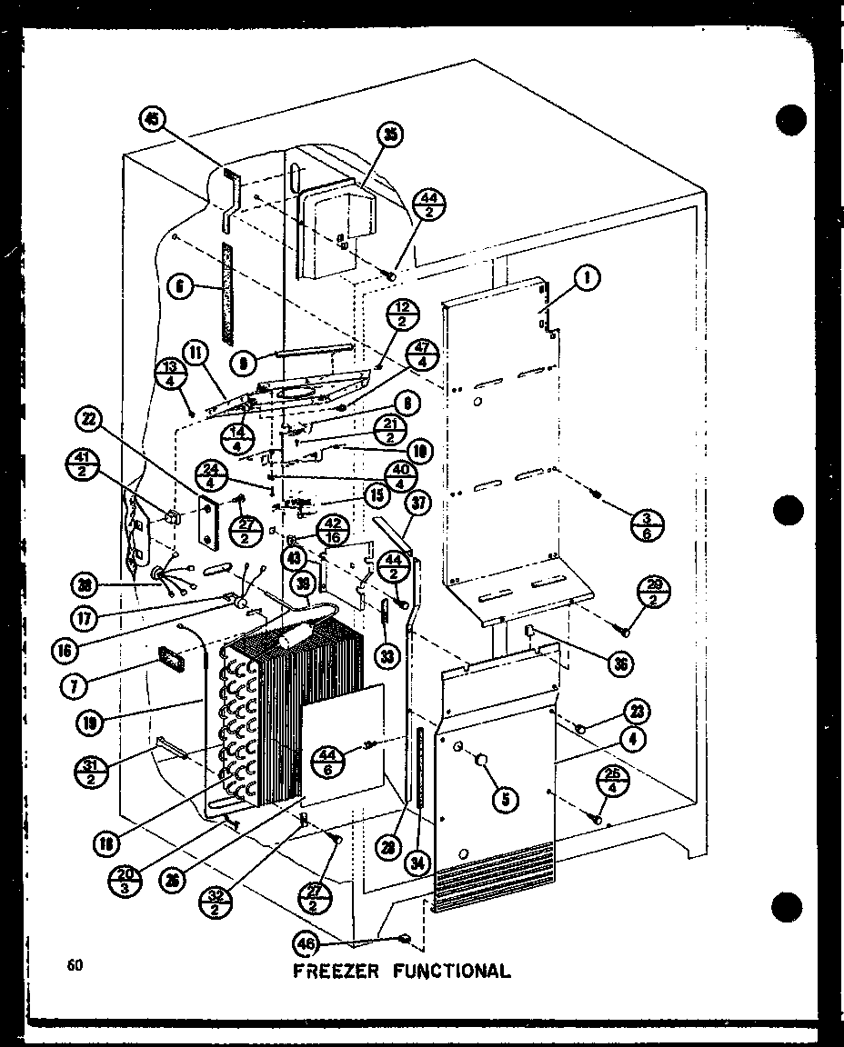 Amana IMP2800A-P77314-1W freezer functional diagram