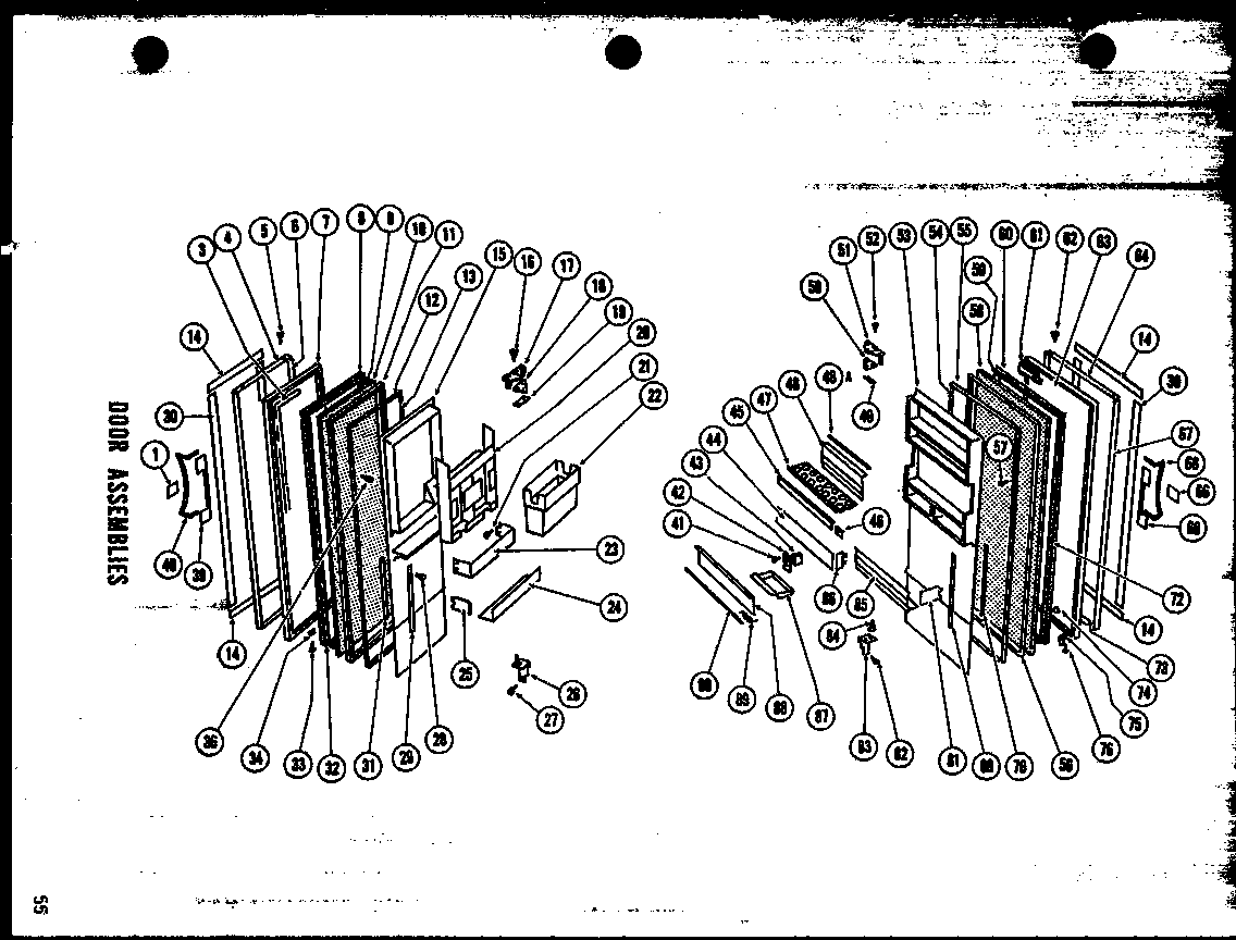 Amana ESR17G (sr25g) (sd25g) (sr22g) (sd22g) (sp19g) (sr19g) (sd19g) (sp17g) (sr17g) (esr17g) diagram