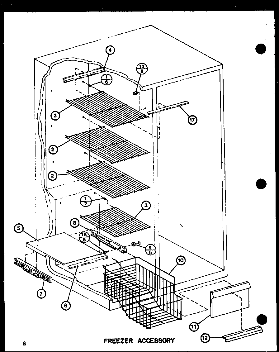 Amana SL22G-P7745508W freezer accessory (sli22g/p7745507w) (sli22gl/p774550wl) (sl22g/p7745508w) (sl22gl/p7745508wl) (sl25gl/p7745509wl) (sl25g/p7745509w) (sli25g/p7745510w) (sli25gl/p7745510wl) diagram