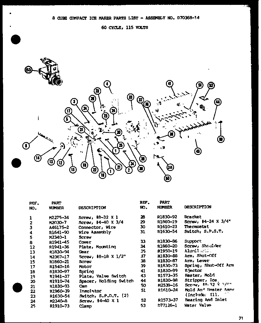 Amana SL22G-P7745508W 8 cube compact ice maker (sli22g/p7745507w) (sli22gl/p774550wl) (sl22g/p7745508w) (sl22gl/p7745508wl) (sl25gl/p7745509wl) (sl25g/p7745509w) (sli25g/p7745510w) (sli25gl/p7745510wl) (ic2/p3641508w) diagram