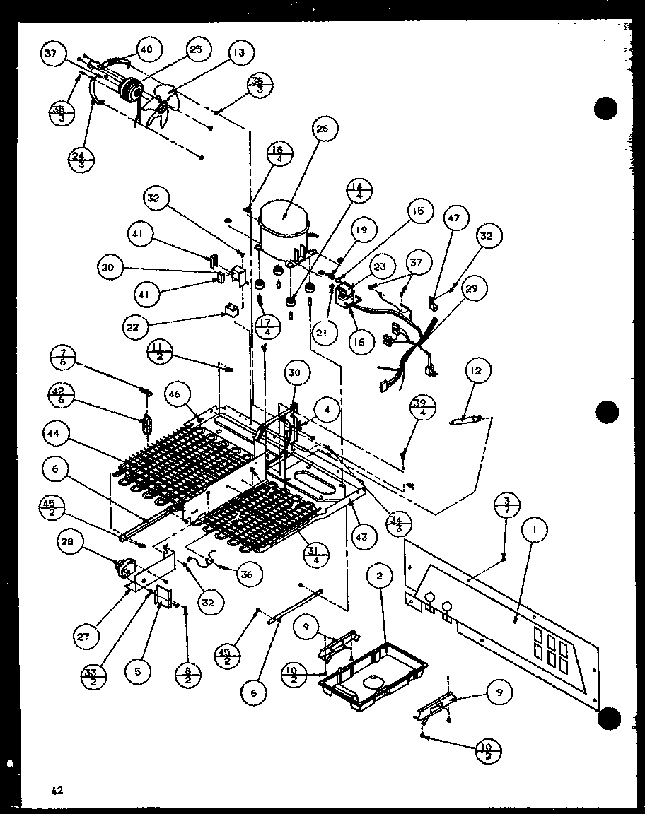 Amana SC22H-P7836014W machine compartment (sc22h/p7836014w) (sc25h/p7836004w) diagram