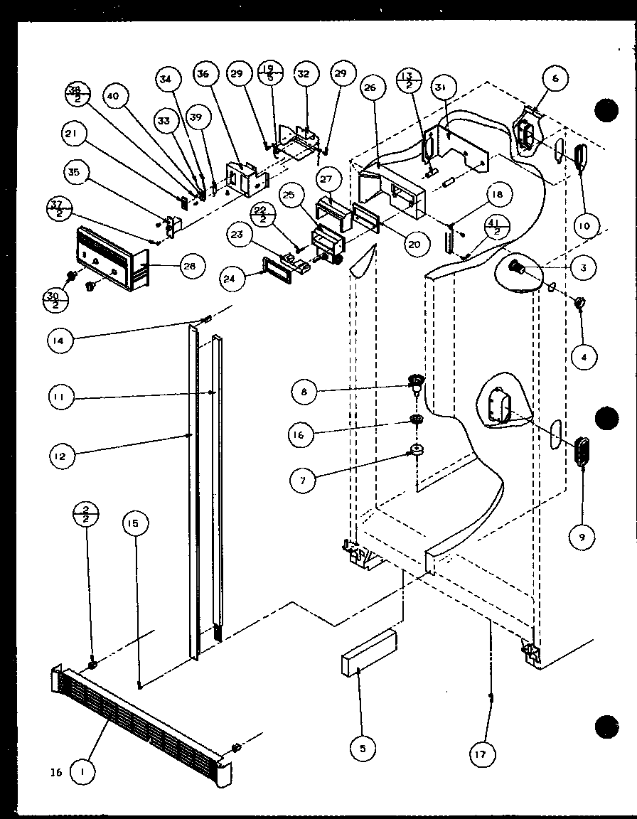 Amana SLM25H-P7836010W refrigeration (sl25h/p7836008w) (slm25h/p7836010w) diagram