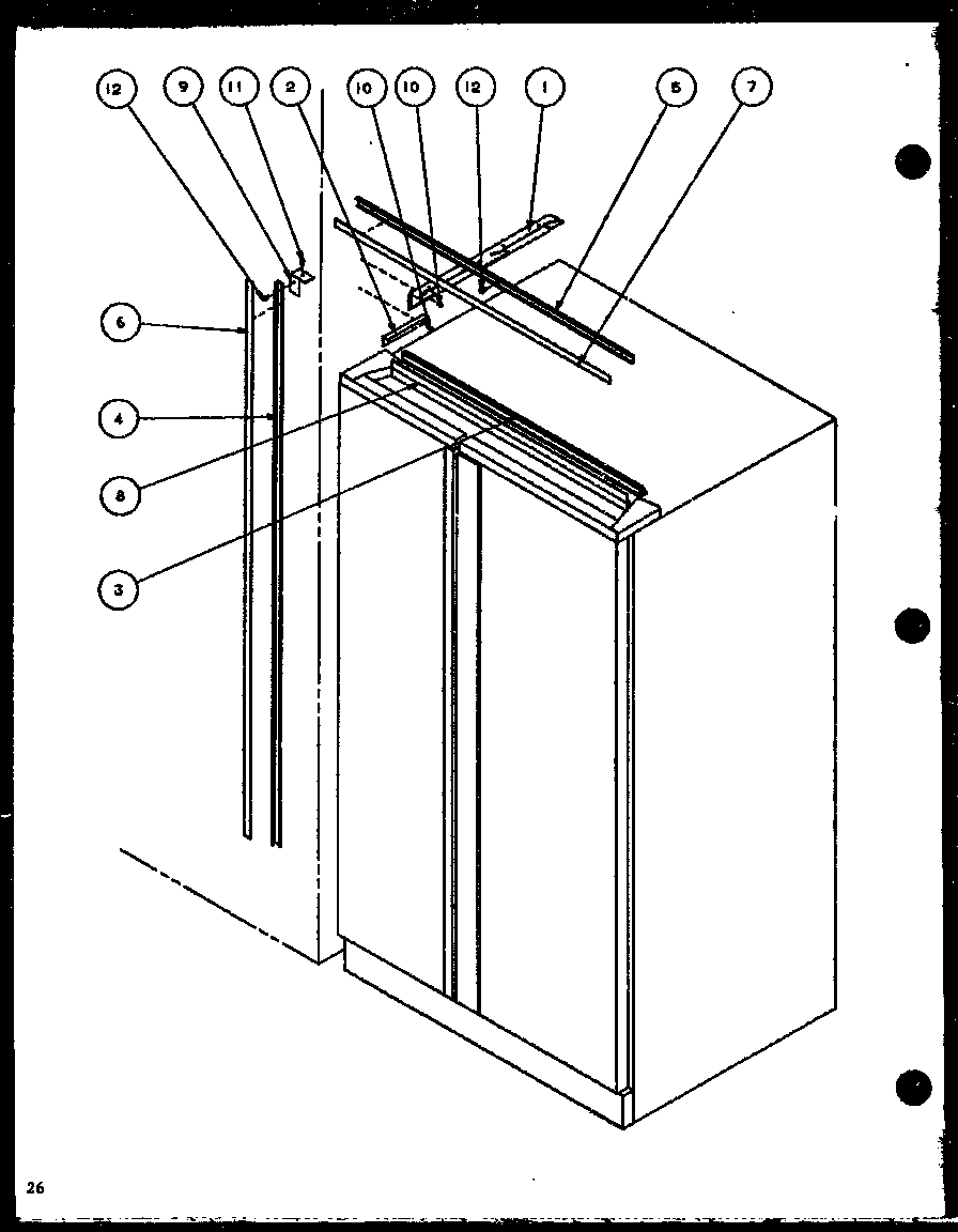 Amana SDB20H-P7836031W b17 trim kit assembly (sdb20h/p7836031w) diagram