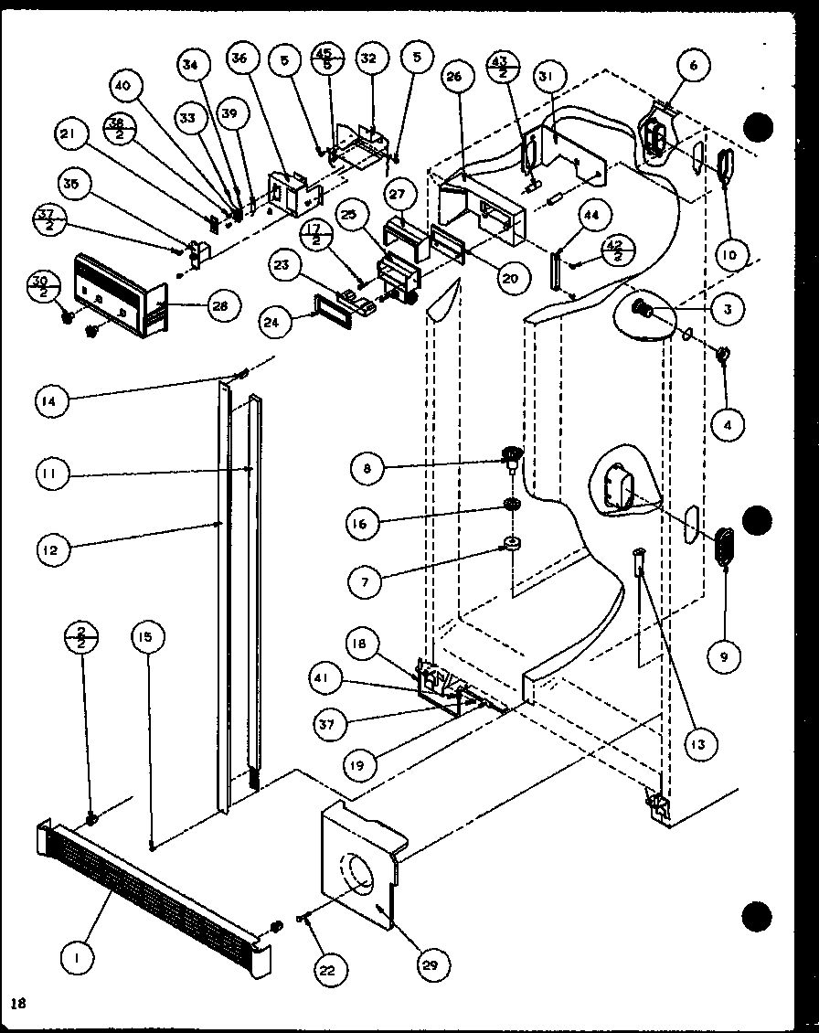 Amana SCDT22H-P7836011W refrigerator (scd19h/p7804503w) diagram