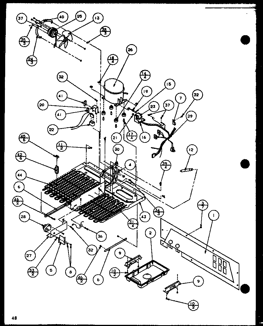 Amana SCDT22H-P7836011W machine compartment (scdt22h/p7836011w) (scdt25h/p7836001w) diagram