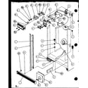 Amana SXD25MP2W-P1155103WW refrigerator/freezer controls and cabinet parts diagram