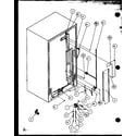 Amana SXD25MP2W-P1155103WW cabinet back diagram