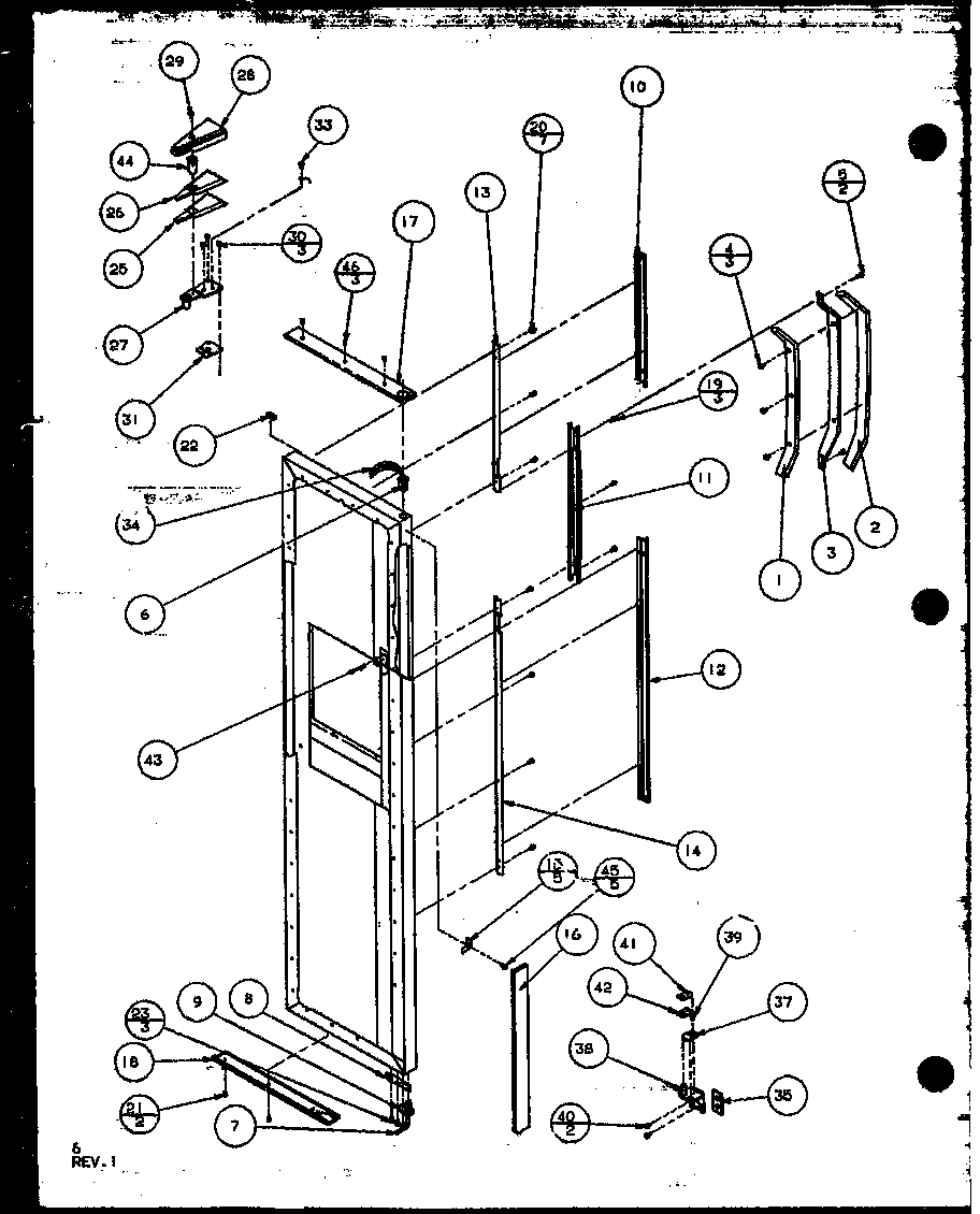Amana 35278L-P1121806WL freezer door diagram