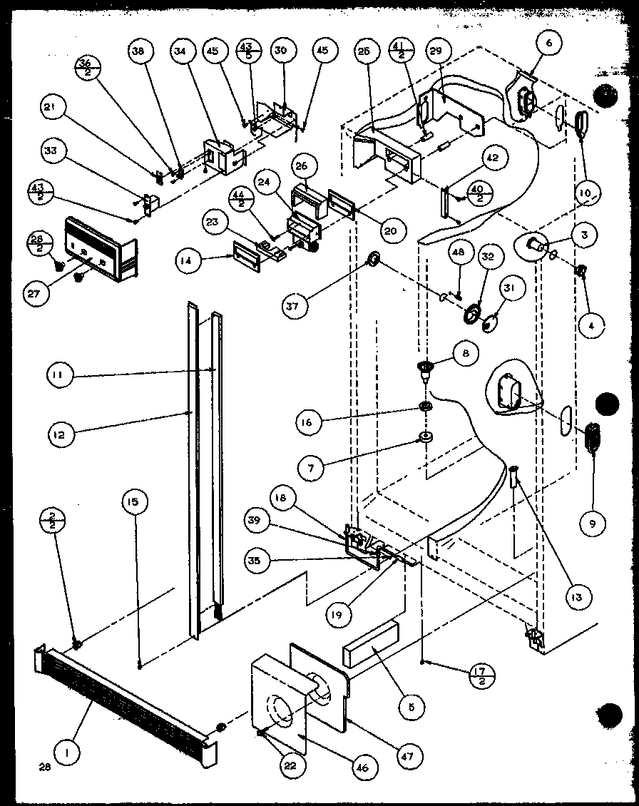 Amana 35278L-P1121806WL refrigerator diagram