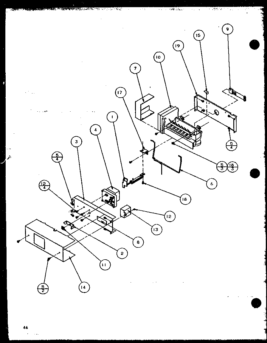 Amana 35278L-P1121806WL ice maker diagram