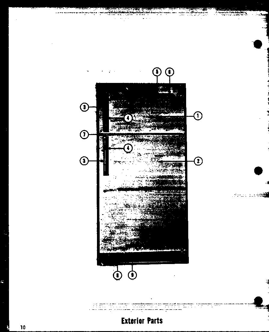 Amana TI-17E exterior parts (t-17e) (t-17le) (ti-17e) (ti-17le) (tr-17e) (tr-17le) (tri-17e) (tri-17le) diagram