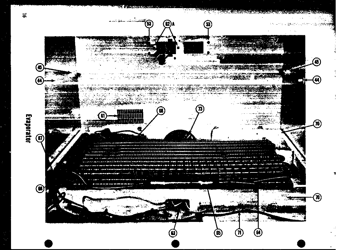 Amana TI-17E evaporator (t-17e) (t-17le) (ti-17e) (ti-17le) (tr-17e) (tr-17le) (tri-17e) (tri-17le) diagram