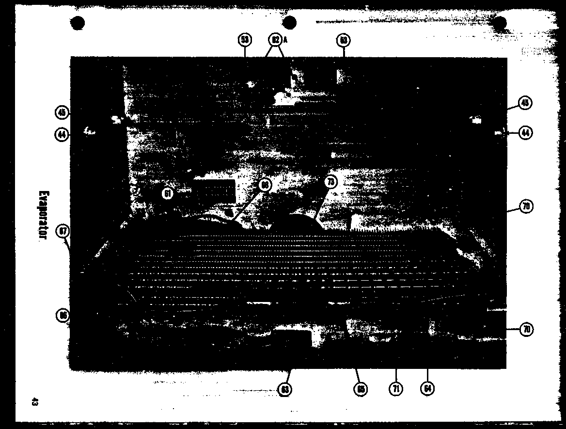 Amana TI-17E evaporator (tr-19e) (tr-19le) (tci-19e) (tci-19le) diagram