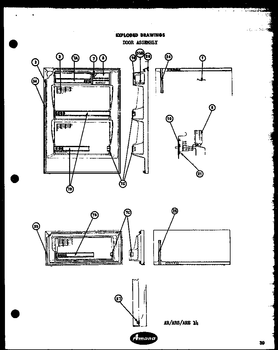 Amana ARS14 (ar14) (are14) (ars14) (ars14l) (ars15) (ars15l) diagram