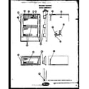Amana BRF14L fresh food/freezer-door inner panel diagram