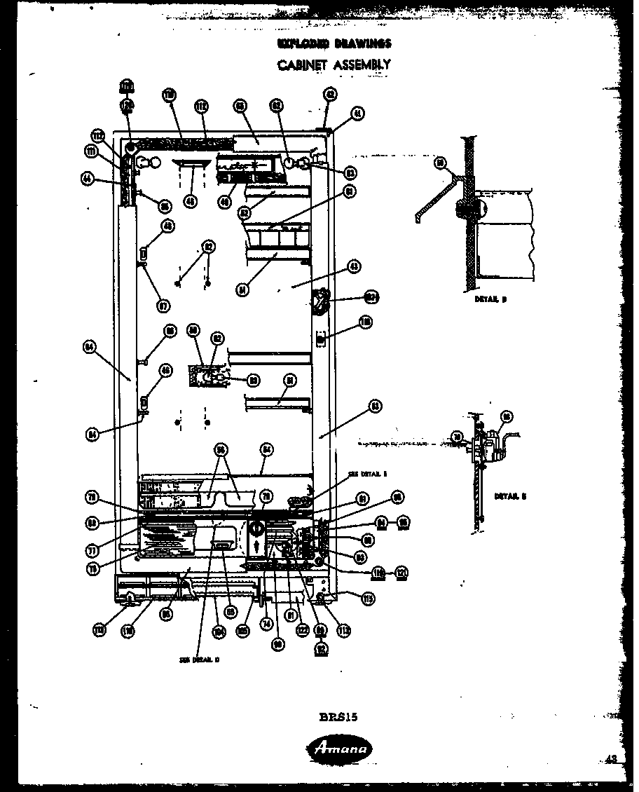 Amana BRF14 unit diagram