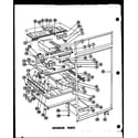 Amana TD19F-1 interior parts (t17f) (t17lf) (tr17f) (tr17lf) (tm17f) (tm17lf) (et17f) diagram