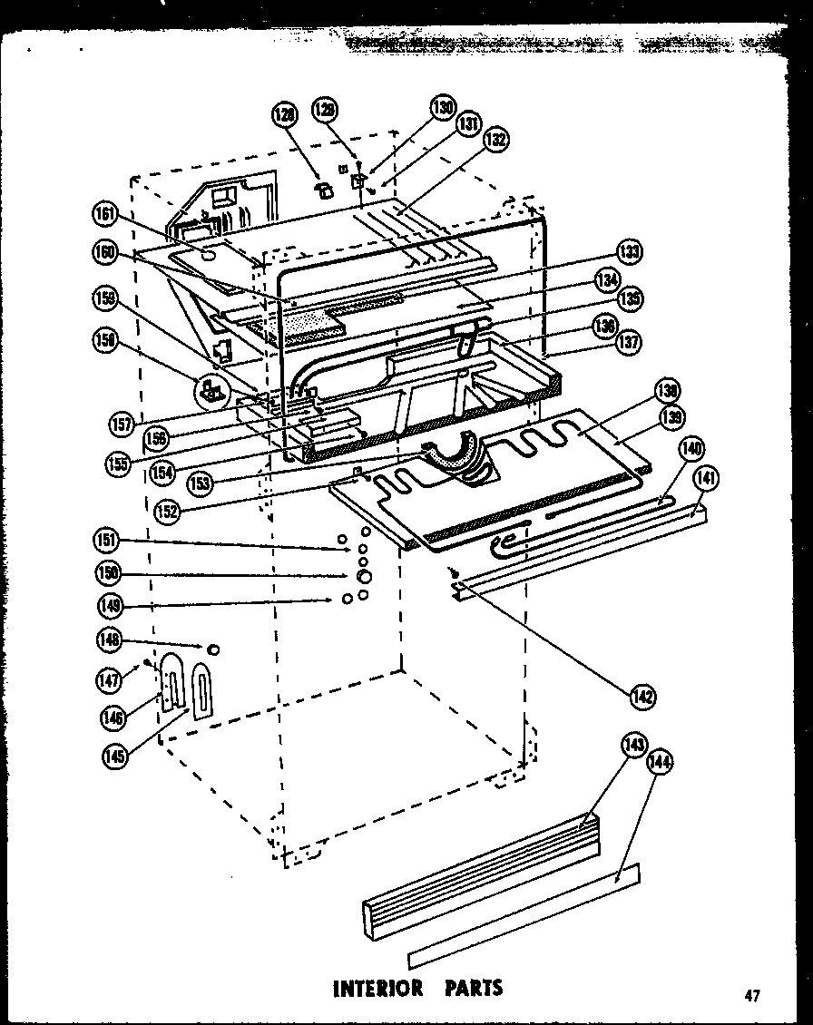 Amana TR19F-1 interior parts (tm19f) (tm19lf) (td19f) (td19lf) diagram