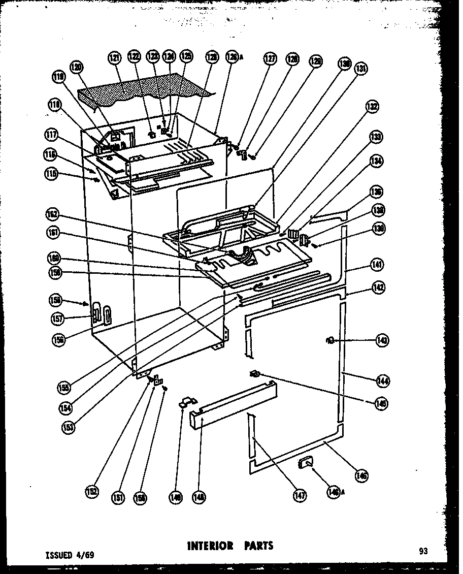 Amana TR19F-1 interior parts (tm17f-1) (tr17f-1) (et17f-1) (t17f-1) diagram