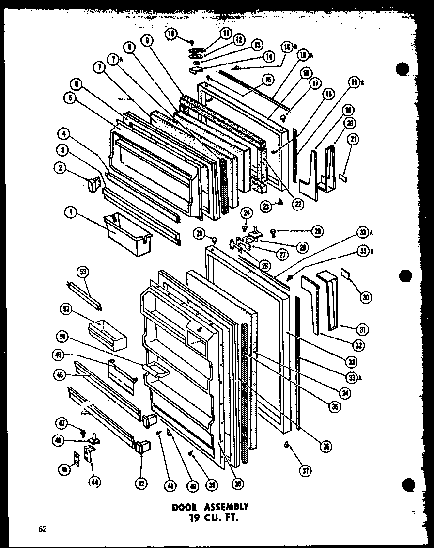 Amana TR17G (tr19g) (td19g) diagram