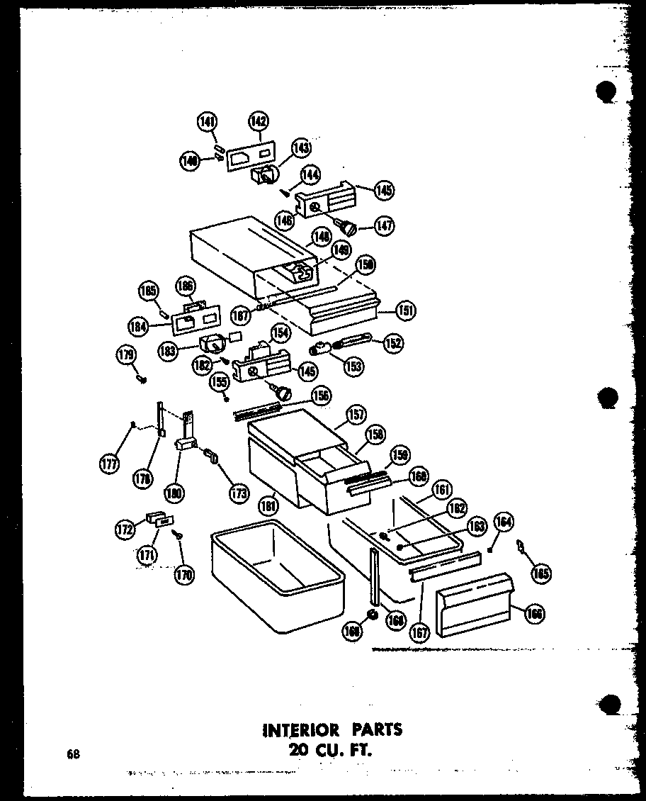 Amana ET16J-AG-P60236-15WG interior parts 20 cu. ft. (tr20j/p60236-13w) (tr20j-c/p60236-13wc) (tr20j-ag/p60236-13wg) (tr20j-a/p60236-13wa) (td20j/p60236-14w) (td20j-c/p60236-14wc) (td20j-ag/p60236-14wg) (td20j-a/p60236-14wa) diagram