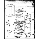 Amana ESR-16-AG-P60303-2WG interior parts esrf-16 (esrf16a/p60303-3wa) (esrf16c/p60303-3wc) (esrf16ag/p60303-3wg) (esrf16/p60303-3w) diagram