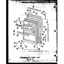 Amana TR16W-P60303-55W refrigerator door assy 23 cu. ft. (td23w/p60303-39w) diagram