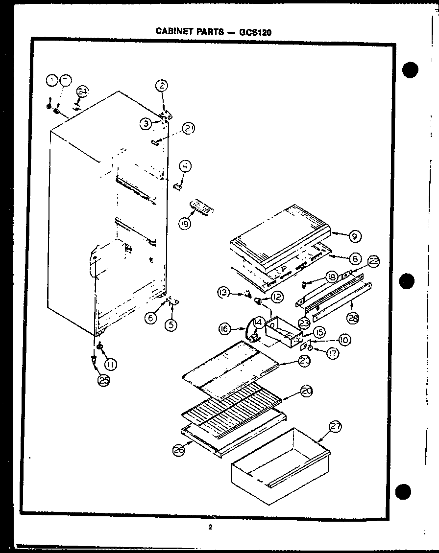 Caloric GFS140 (gcs120) diagram