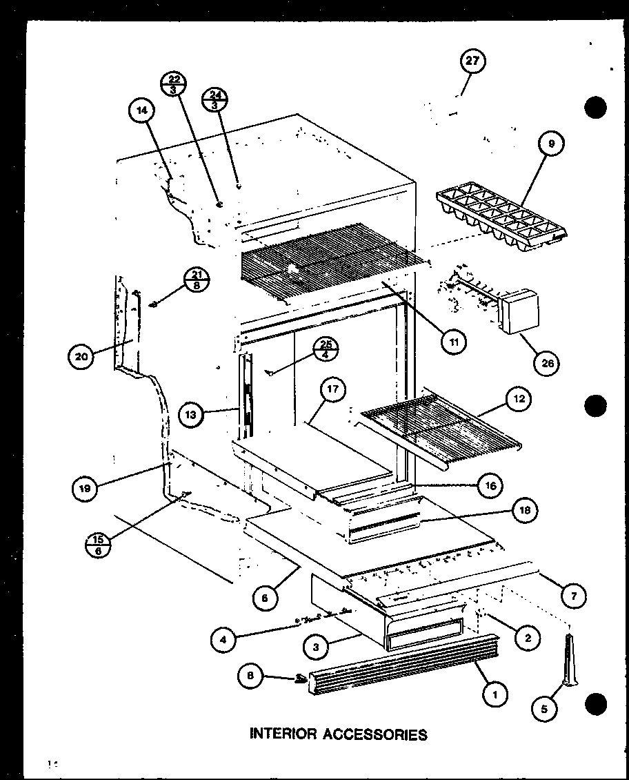 Amana TM18H-P7711006W interior accessories (tr16h/p7711003w) (tr16h/p7711004w) diagram