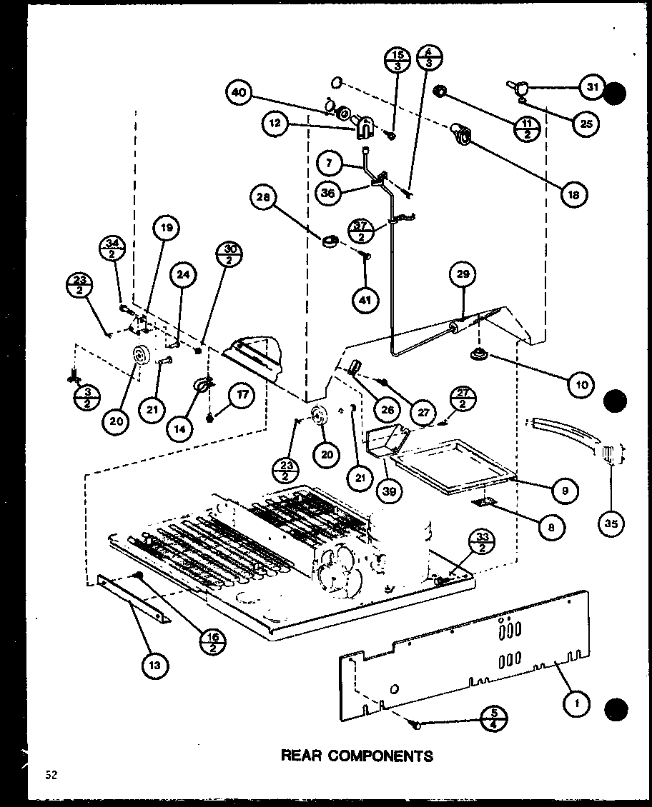 Amana TM18H-P7711006W rear components (tm20h/p7711011w) (tm20h/p7711012w) (tr20h/p7711013w) (tr20h/p7711014w) (tc20h/p7711015w) (tc20h/p7711016w) diagram