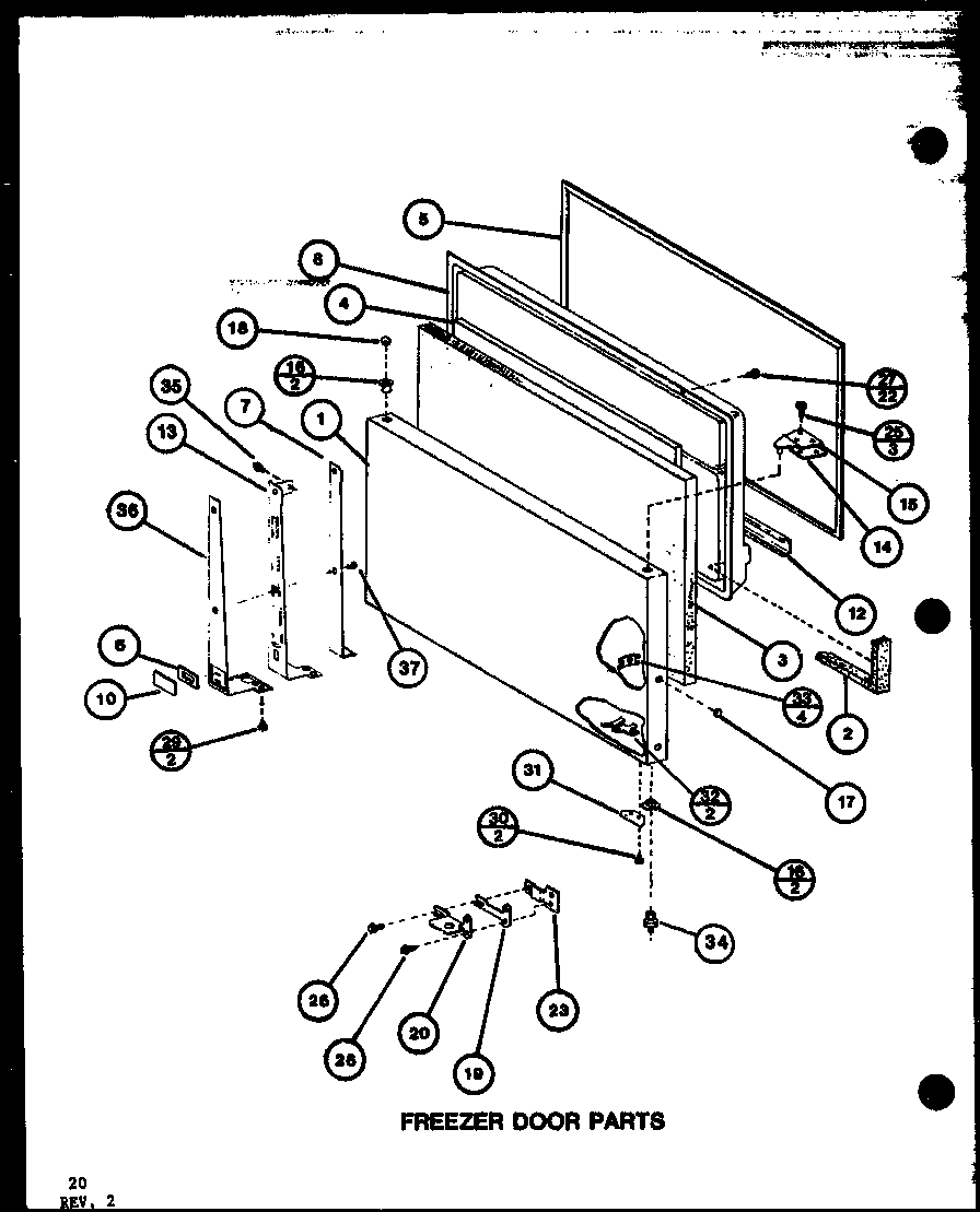 Amana TX18K-P7803201W freezer door parts (tx20k/p7803205w) (tx20k/p7803206w) (txi20k/p7803207w) (txi20k/p7803208w) (txi20k/p7803241w) (txi20k/p7803242w) diagram