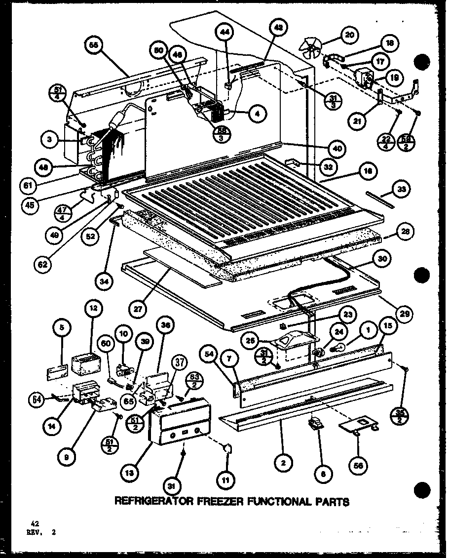Amana TX18K-P7803201W refrigerator freezer functional parts (tx22k/p7803209w) (txi22k/p7803210w) (txi22k/p7803243w) (tx22k/p7859202w) diagram