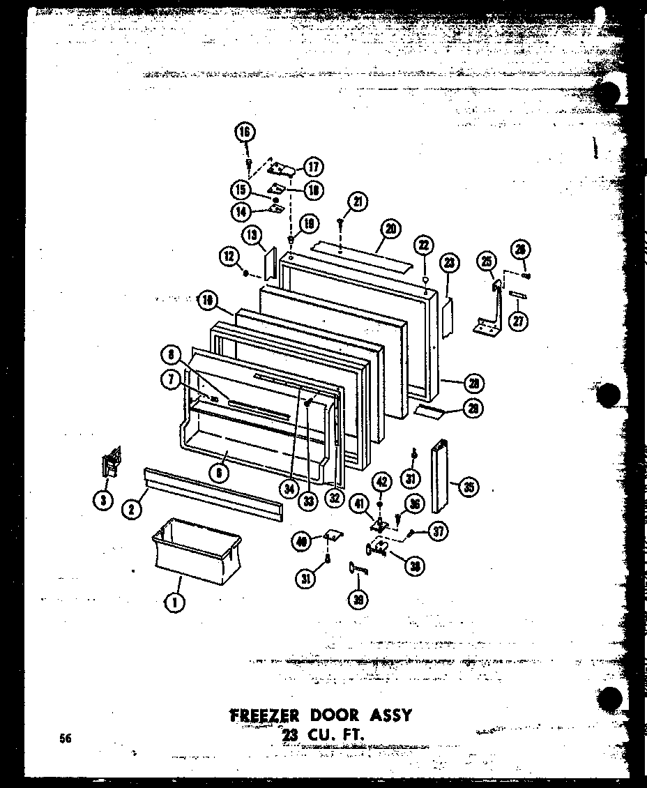 Amana TR16W-P60303-7W freezer door assy 23 cu. ft. (td23n-c/p60236-88wc) (td23n-a/p60236-88wa) (td23n/p60236-88w) (td23n-ag/p60236-88wg) (td23w/p60303-14w) (td23w-c/p60303-14wc) (td23w-ag/p60303-14wg) (td23w-a/p60303-14wa) (td23n/p60236-89w) (td23n-ag/p60236-89wg) (td23n-c/p60 diagram