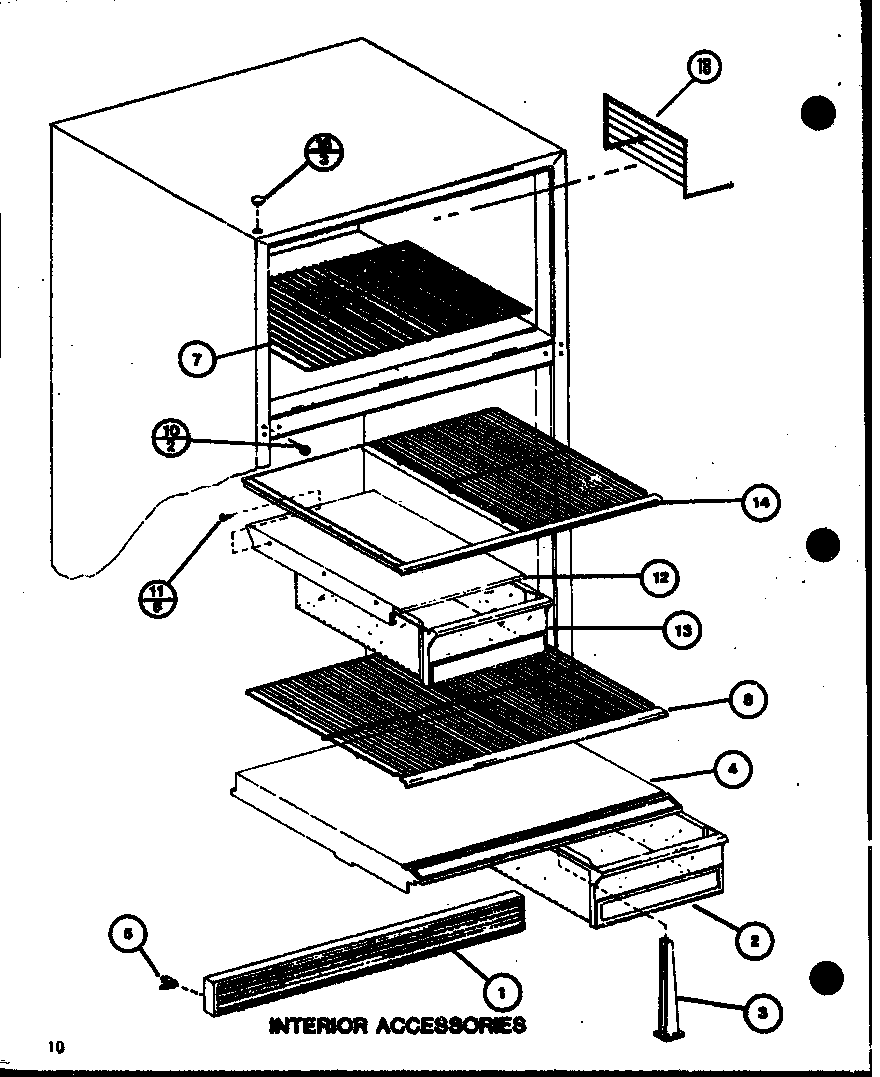 Amana TMI20K-P7803236W interior accessories (tmi16k/p7803231w) (tmi16k/p7803232w) diagram