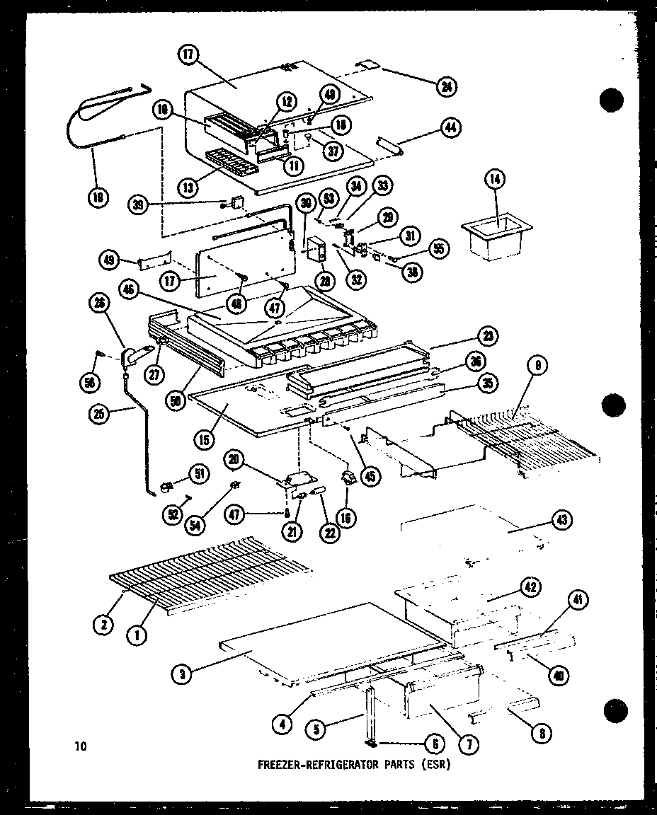 Amana ESR16C-P73953-5W freezer-refrigerator parts (esr) (esr16c-c/p73953-5wc) (esrc16c-a/p73953-5wa) (esr16c-g/p73953-5wg) (esr16c/p73953-5w) (esr16c-l/p73953-5wl) (esr14c-c/p73953-6wc) (esr14c/p73953-6w) (esr14c-a/p73953-6wa) (esr14c-l/p73953-6wl) (esr14c-g/p73953-6wg) (esr12c diagram