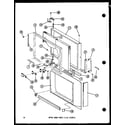 Amana ESRFC514D-P73953-11W upper door parts (tm/esrfc) (esrfc514d/p73953-11w) (esrfc516d/p73953-12w) (esrfc16d/p73953-13w) (esrfc14d/p73953-14w) (tm14d/p73953-21w) (tm16d/p73953-22w) diagram