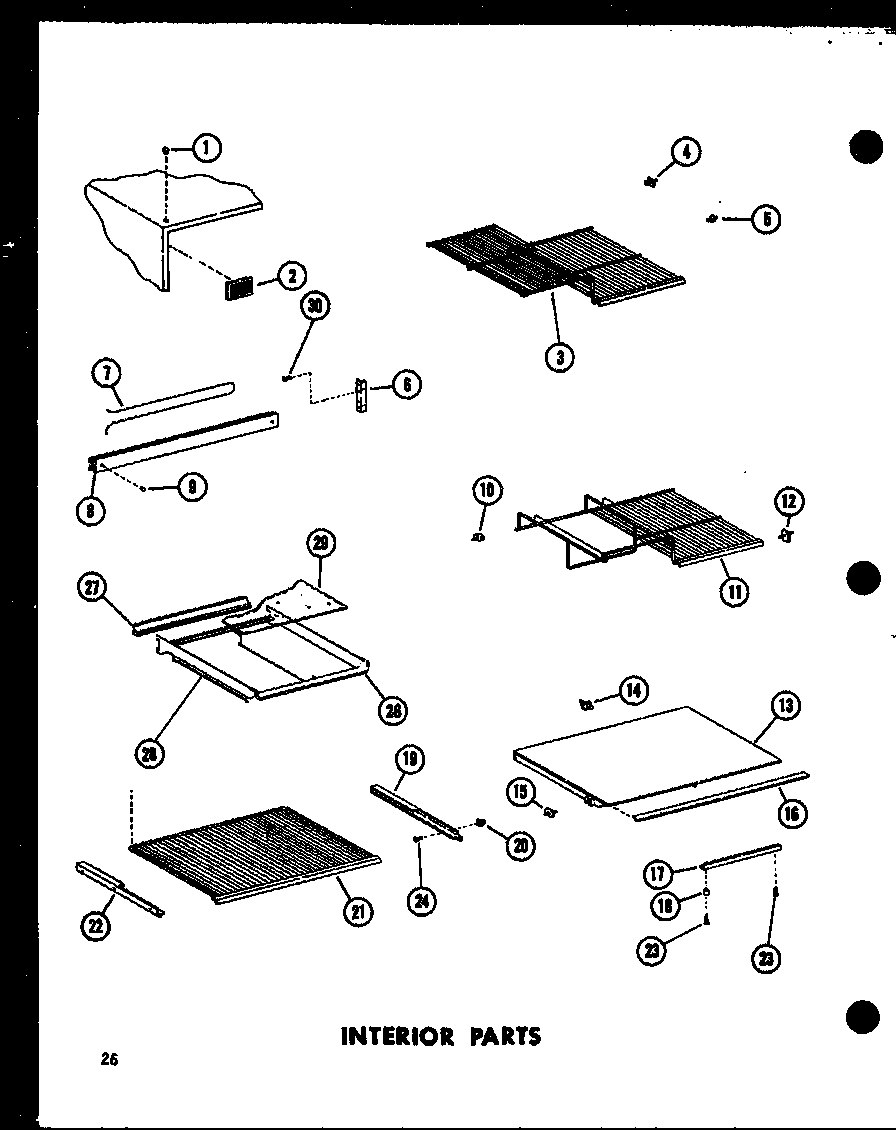 Amana TM18D-P73500-30W interior parts (tc20d/p73500-29w) (tm20d/p73500-31w) diagram